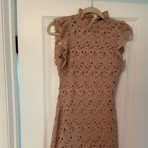 Cream/Beige Lace Dress